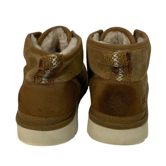 UGG Neumel Flex Mens Chestnut Suede Ankle Boots Size 11 With Shearling Lining main image 5